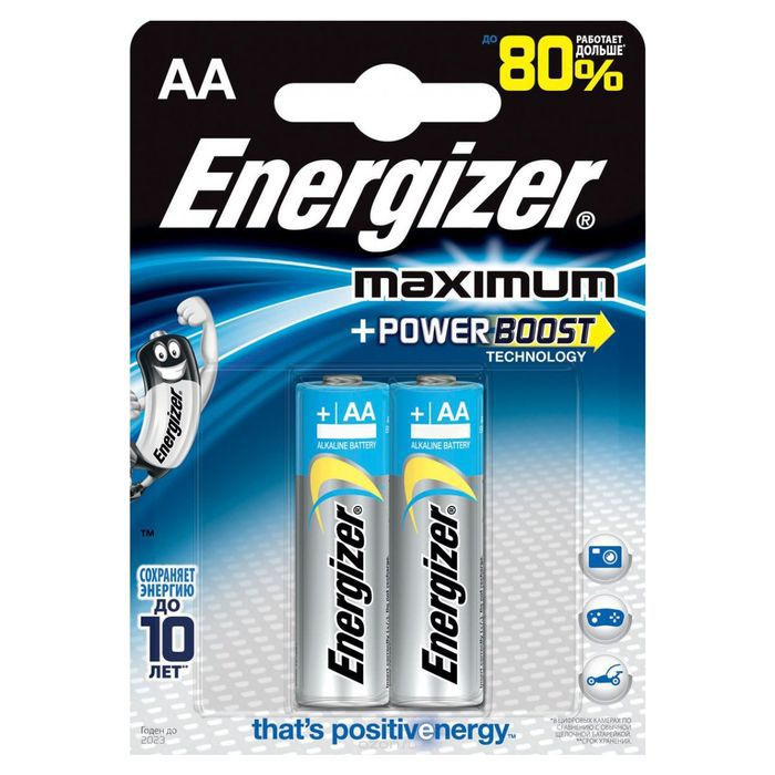 картинка Батарейка Energizer Maximum LR6 AA (цена за блистер 2шт)