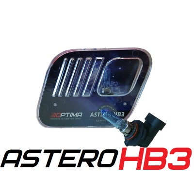 картинка Галогенные лампы Optima Astero HB3 +80% White 5000K, 12V, 65W