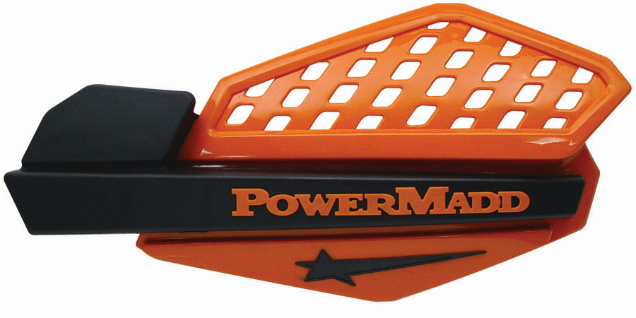 картинка Ветровые щитки для квадроцикла "PowerMadd" Серия Star, оранжевый/черный