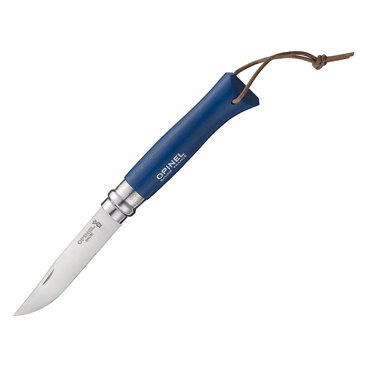 картинка Набор-дисплей 60 шт: нож Opinel №8, нержавеющая сталь, синий/зеленый/красный/серый/бесцветный, 001722