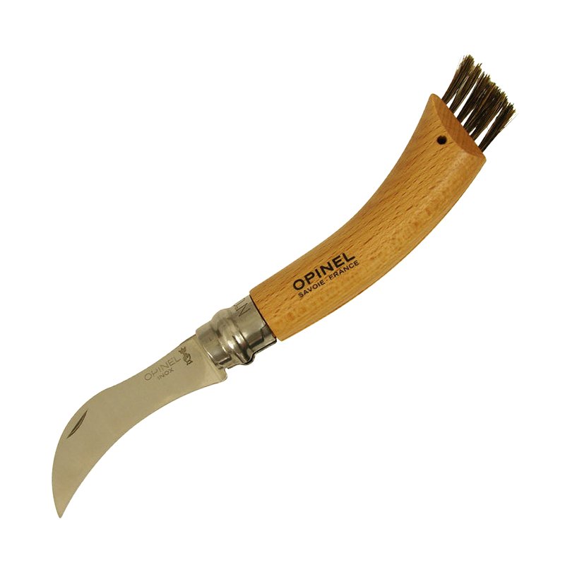 картинка Дисплей-набор 12 шт, нож грибника Opinel №8, нержавеющая сталь, рукоять бук