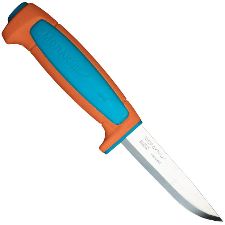 картинка Нож Morakniv Basic 546, нержавеющая сталь, пласт. ручка (оранжевый), 13202