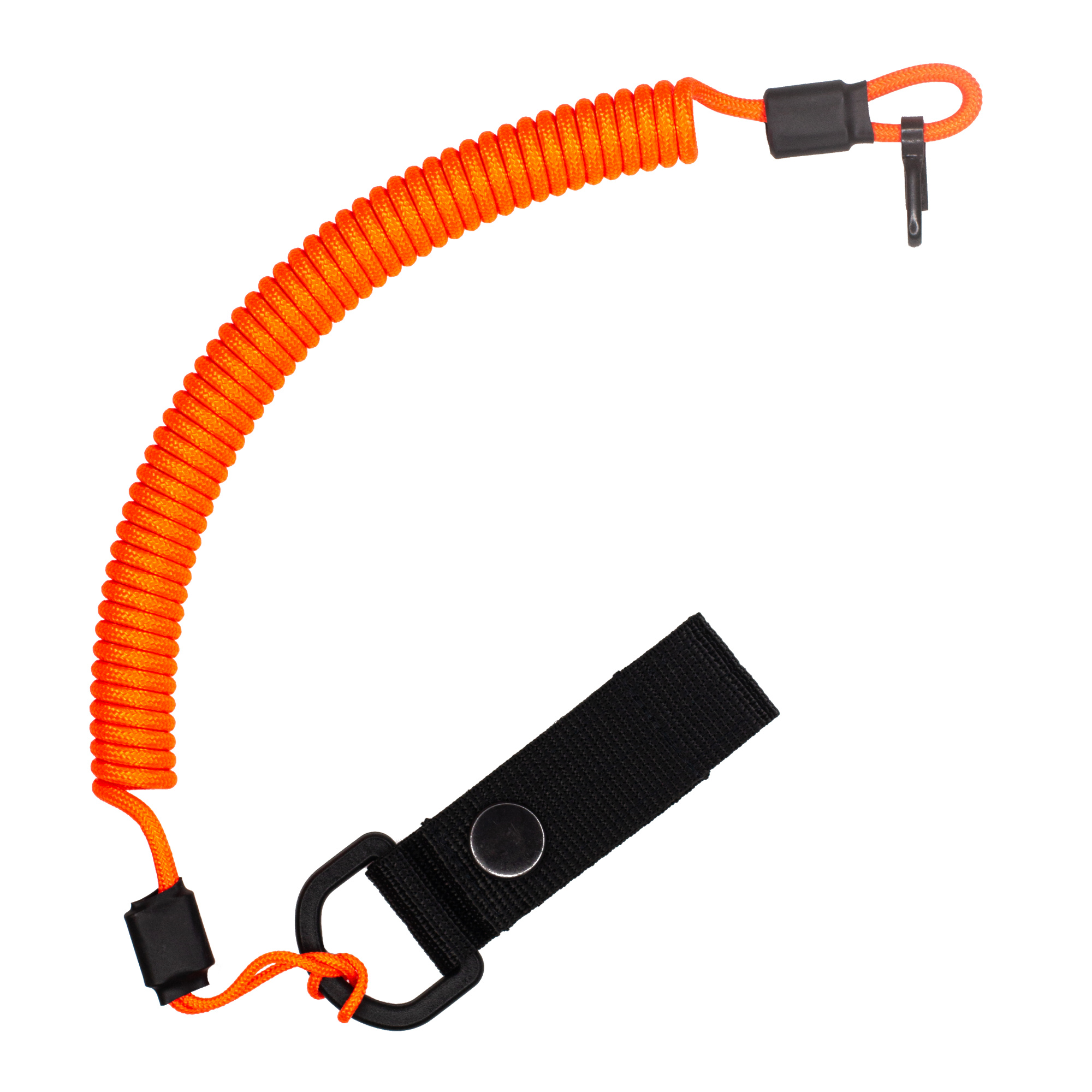 картинка Страховочный тренчик CORD из паракорда с креплением на ремень и карабином (neon orange)