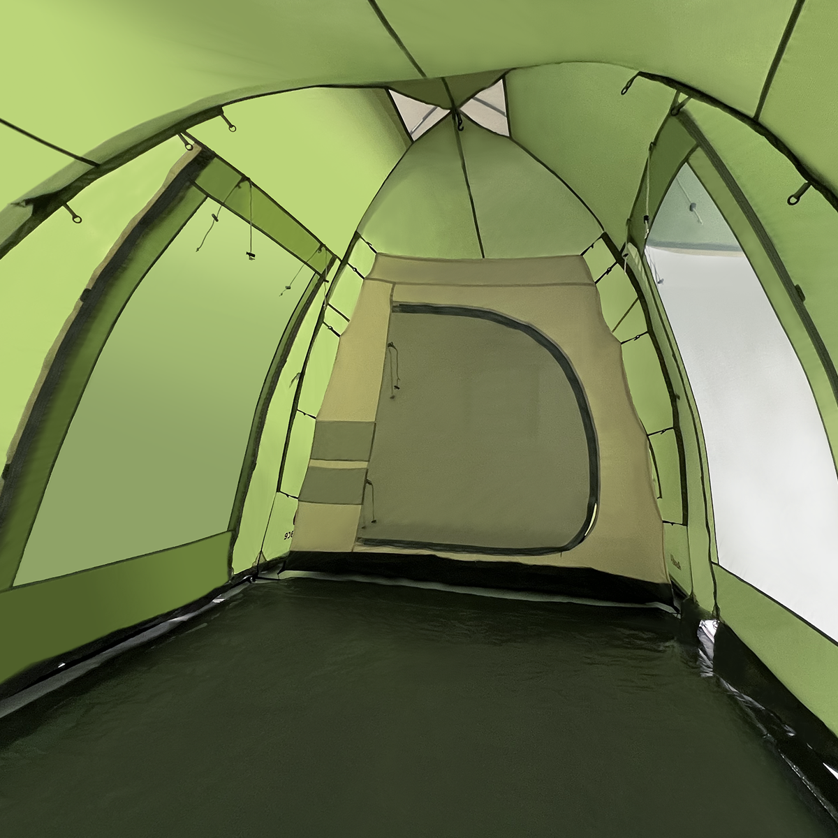 картинка Палатка RUSWELL 6 BTrace Кемпинг 2-х слойная 3+3, 6-ти местная