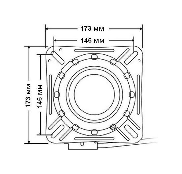 картинка Основание под сиденье, вращающееся с фиксацией