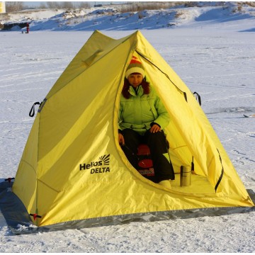 картинка Палатка зимняя двускатная HELIOS DELTA YELLOW, утепленная