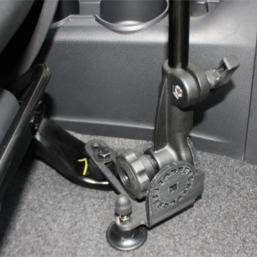 картинка RAM® Pod HD™ автомобильное крепление с 12-дюймовым алюминиевым стержнем и пластино 