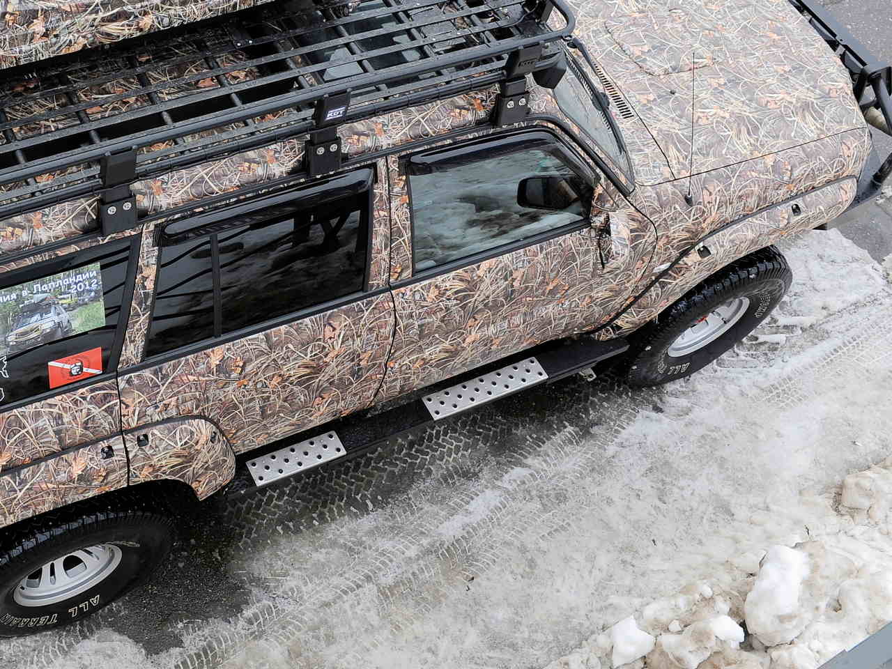 картинка Пороги силовые KDT алюминиевые для Nissan Patrol II поколения