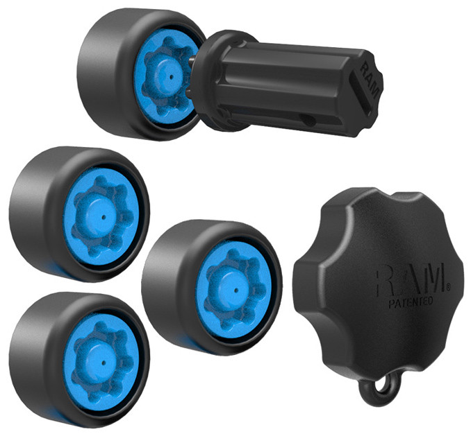 картинка RAM® Pin-Lock™ защитный комплект для двойных поворотных кронштейнов и подвесных 