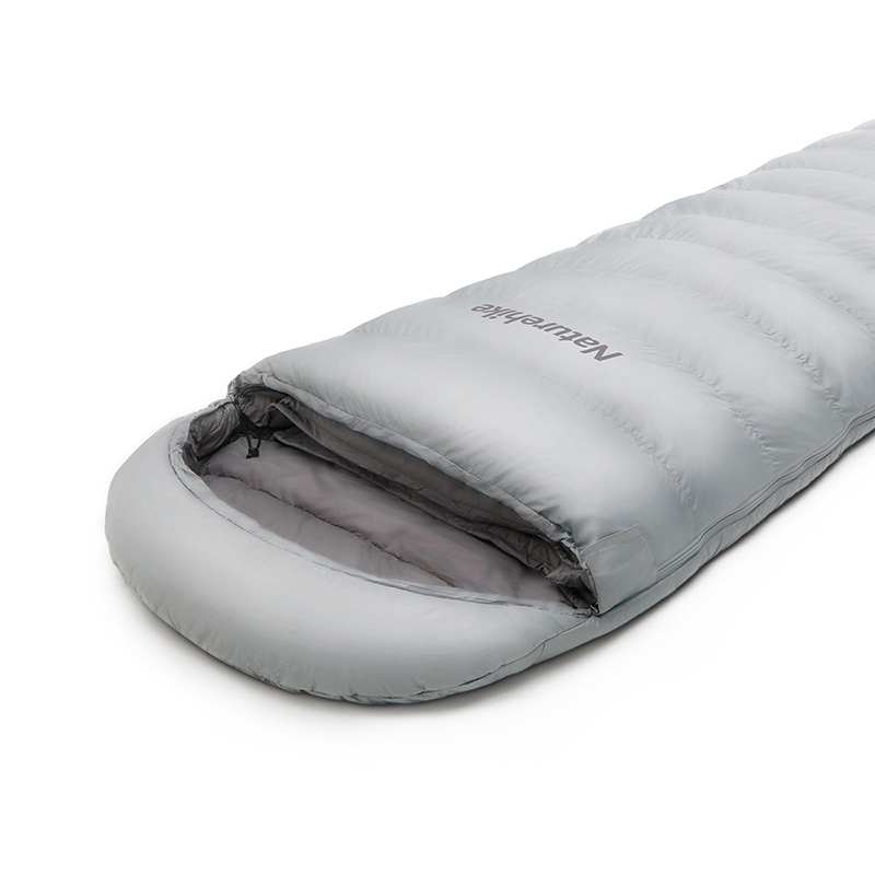 картинка Ультралёгкий спальный мешок Naturehike RM80 Series Утиный пух Grey Size M, молния слева, 6927595707197L