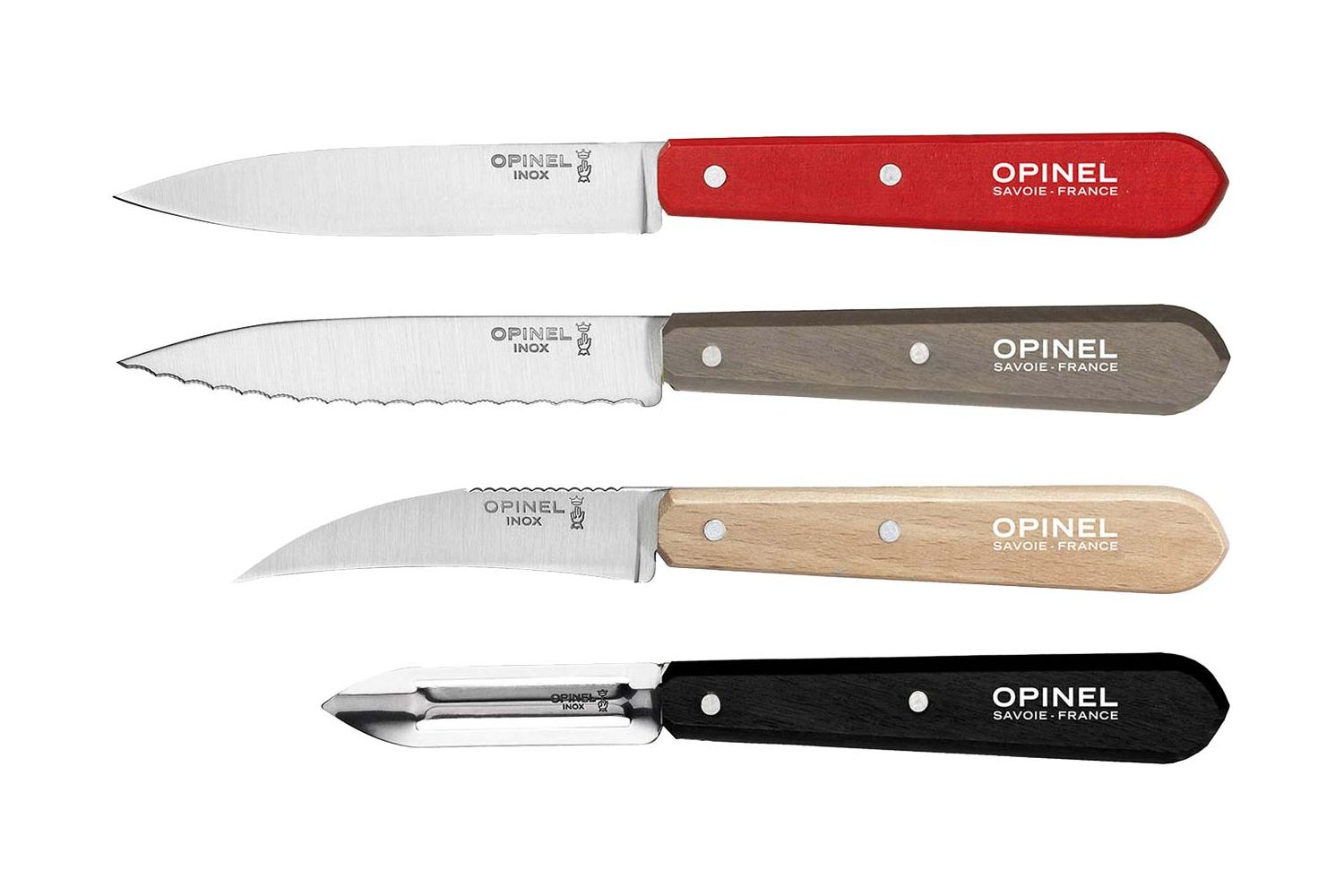 картинка Набор ножей Opinel Les Essentiels Loft, нержавеющая сталь, (4 шт./уп.), 001626